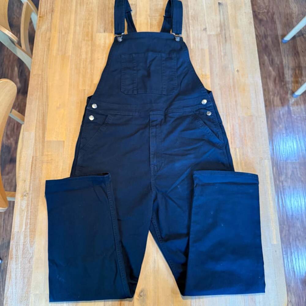 Signature by Levi Strauss & Co. Black Cotton Canvas Workwear Overalls